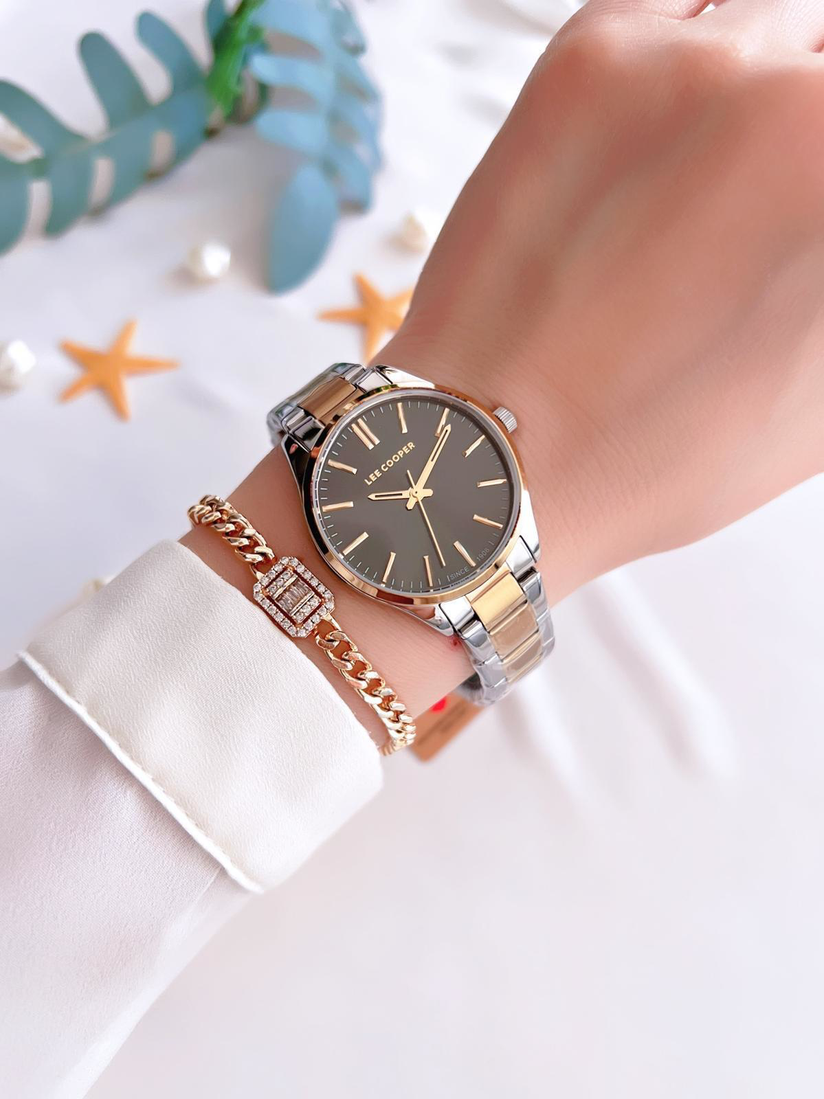 Lee Cooper Elite Seri Çelik Kordonlu 3 Atm Suya Dayanıklı Kadın K Lee Cooper Elite Seri Çelik Kordonlu 3 Atm Suya Dayanıklı Kadın K