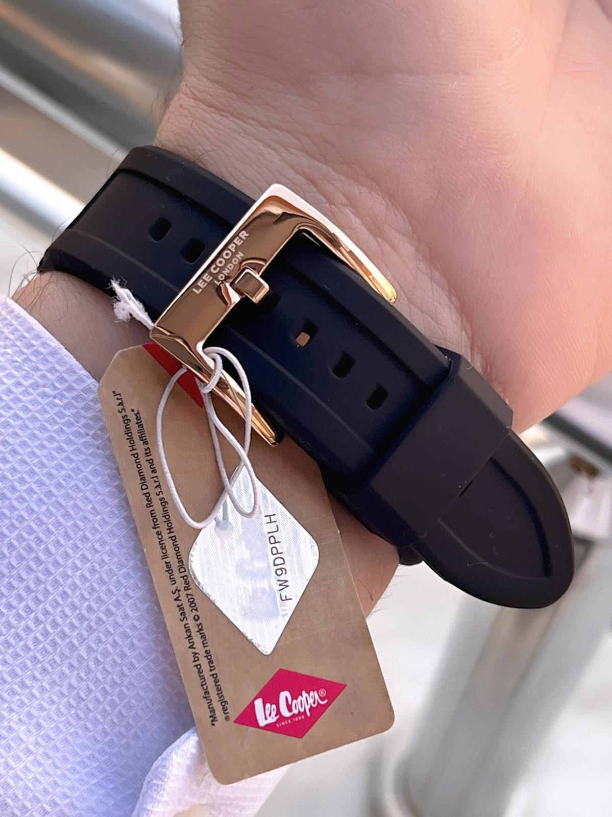 Lee Cooper İtalyan Tasarım Bileklik Hediyeli Silikon Kordon 5 Atm
