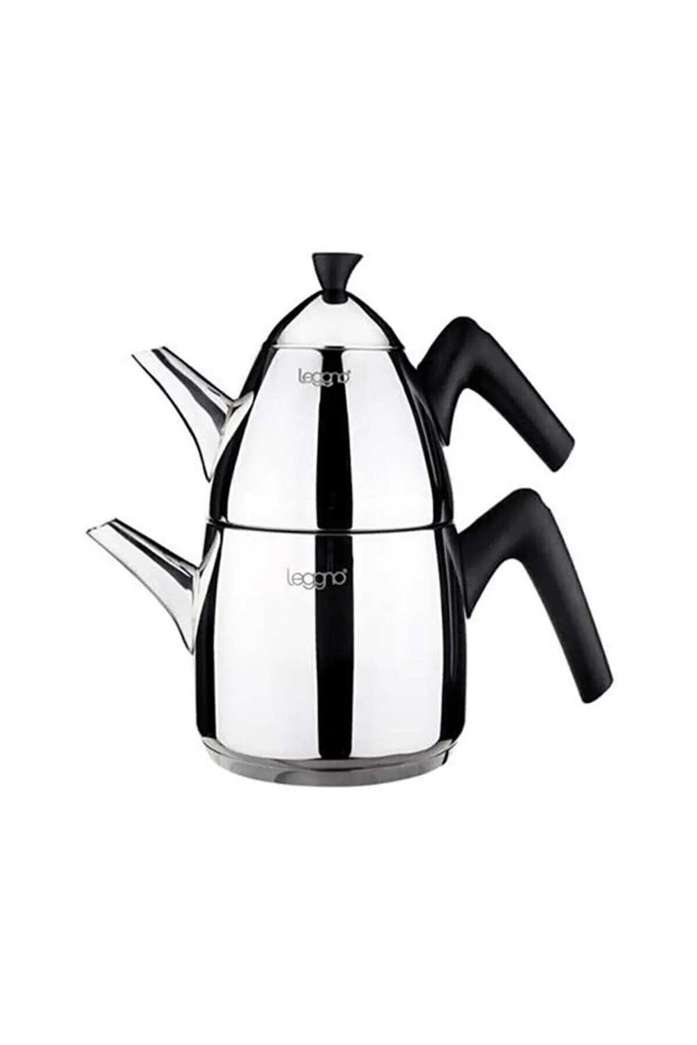 Leggno Joy S Çaydanlık Seti 0,75 L+1,5 L Soft Touch Siyah JOY1232