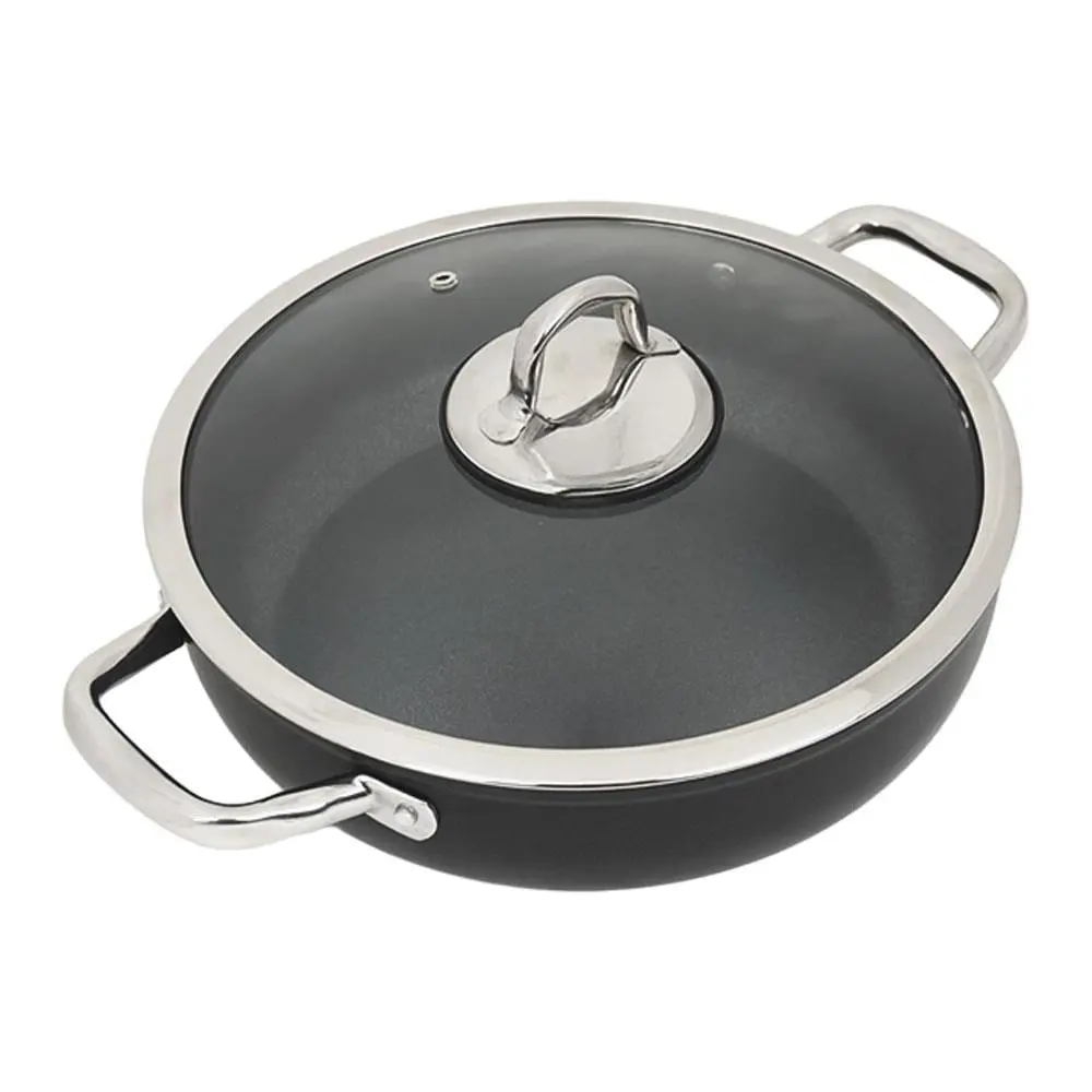 Leggno MST2828ST24BK Master Titanium Sığ Tencere Siyah 24 Cm