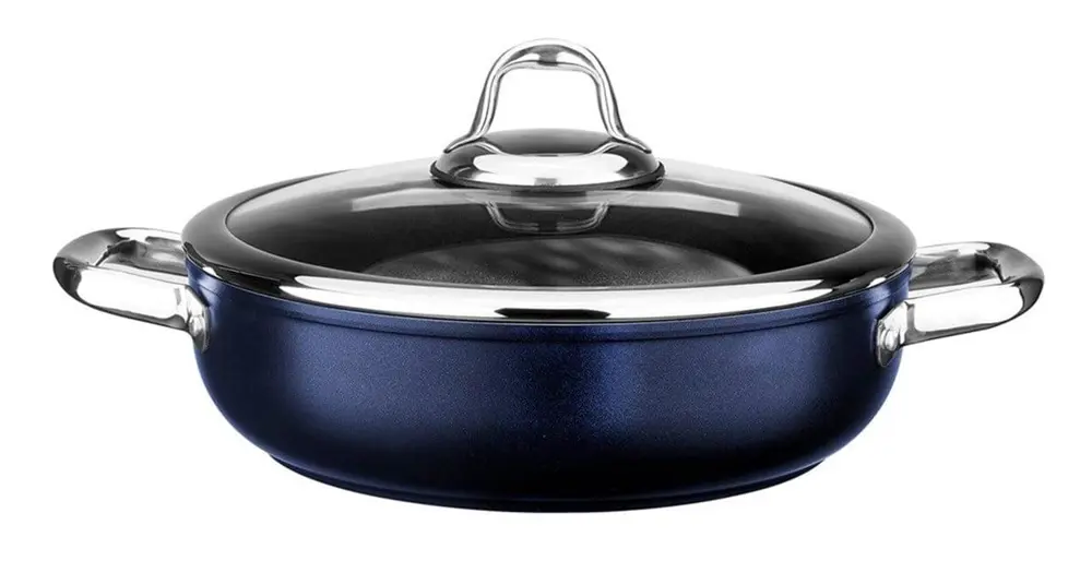 Leggno MST2828ST24BL Master Titanium Sığ Tencere Metalik Mavi 24 
