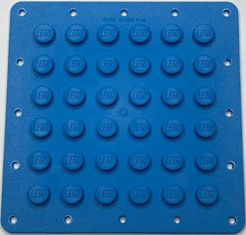 Lego 6395359 Plate, Modified 6 x 6 Flexible Rubber with Stitching