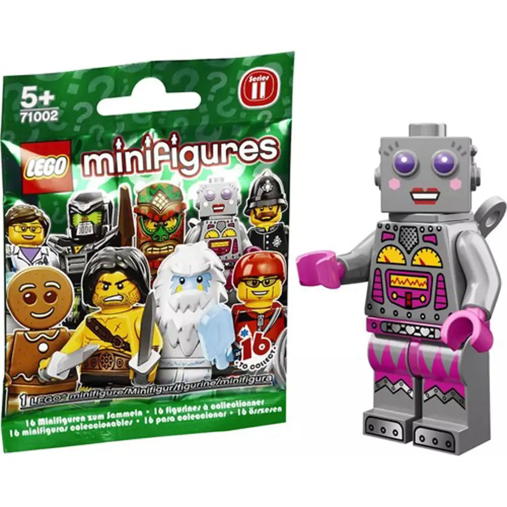 Lego 71002 Minifigür Seri 11 - 16 Lady Robot