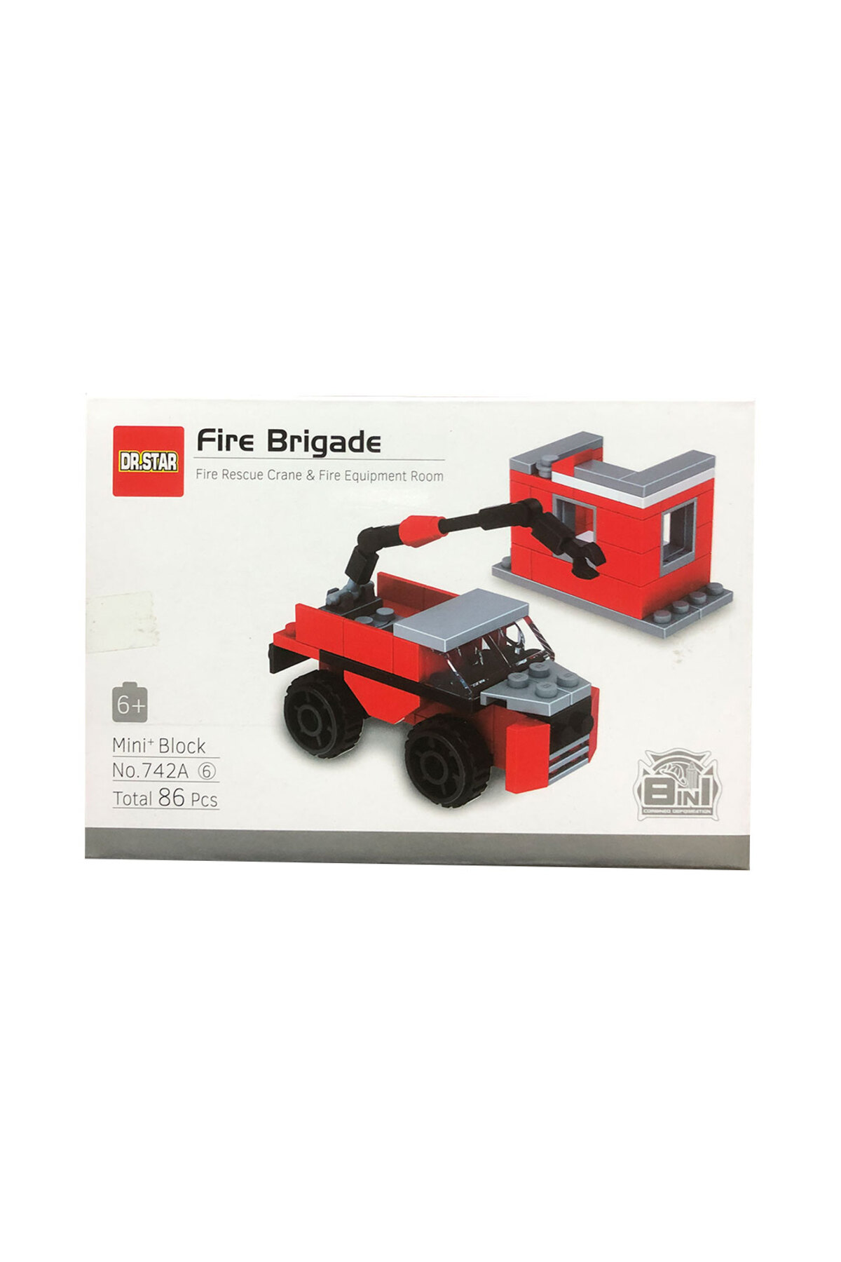 Pasifik Toys Lego Benzeri Mini Bloklar - City Araçları Serisi - Yangın Kurtarm