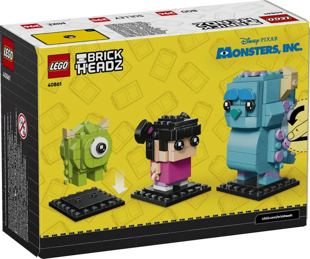 Lego Brickheadz Disney Classic Sulley, Mike ve Boo Figürleri 4086
