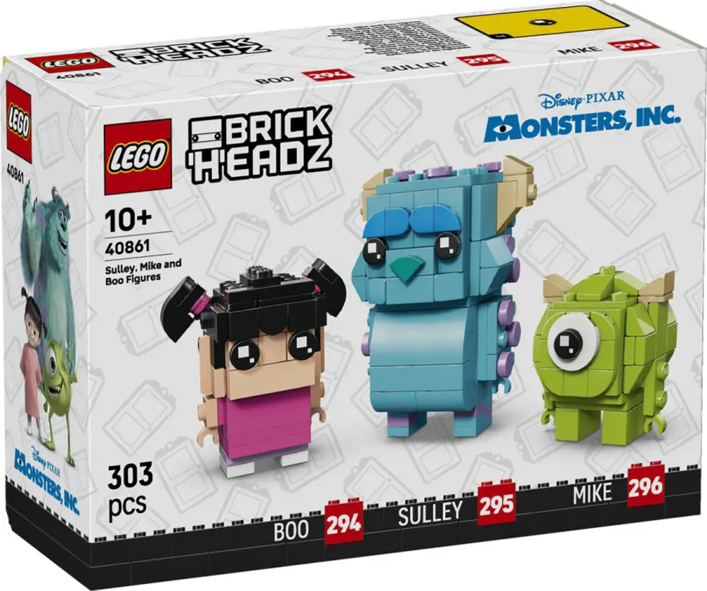Lego Brickheadz Disney Classic Sulley, Mike ve Boo Figürleri 4086