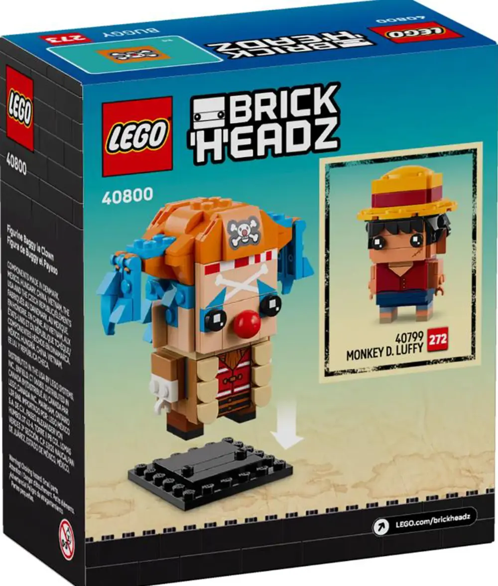 Lego Brickheadz One Piece Buggy the Clown Figure 40800