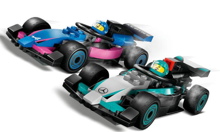LEGO CITY 60444 F1 GARAJ AMG VE ALPINE-3