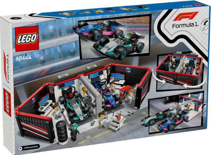 LEGO CITY 60444 F1 GARAJ AMG VE ALPINE-3