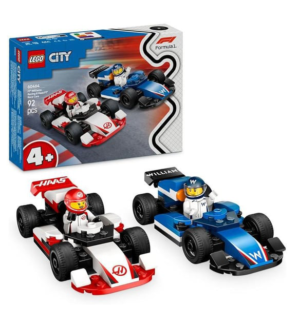 Lego  City F1 Williams Racing Ve Haas F1 Yarış Arabaları 60464