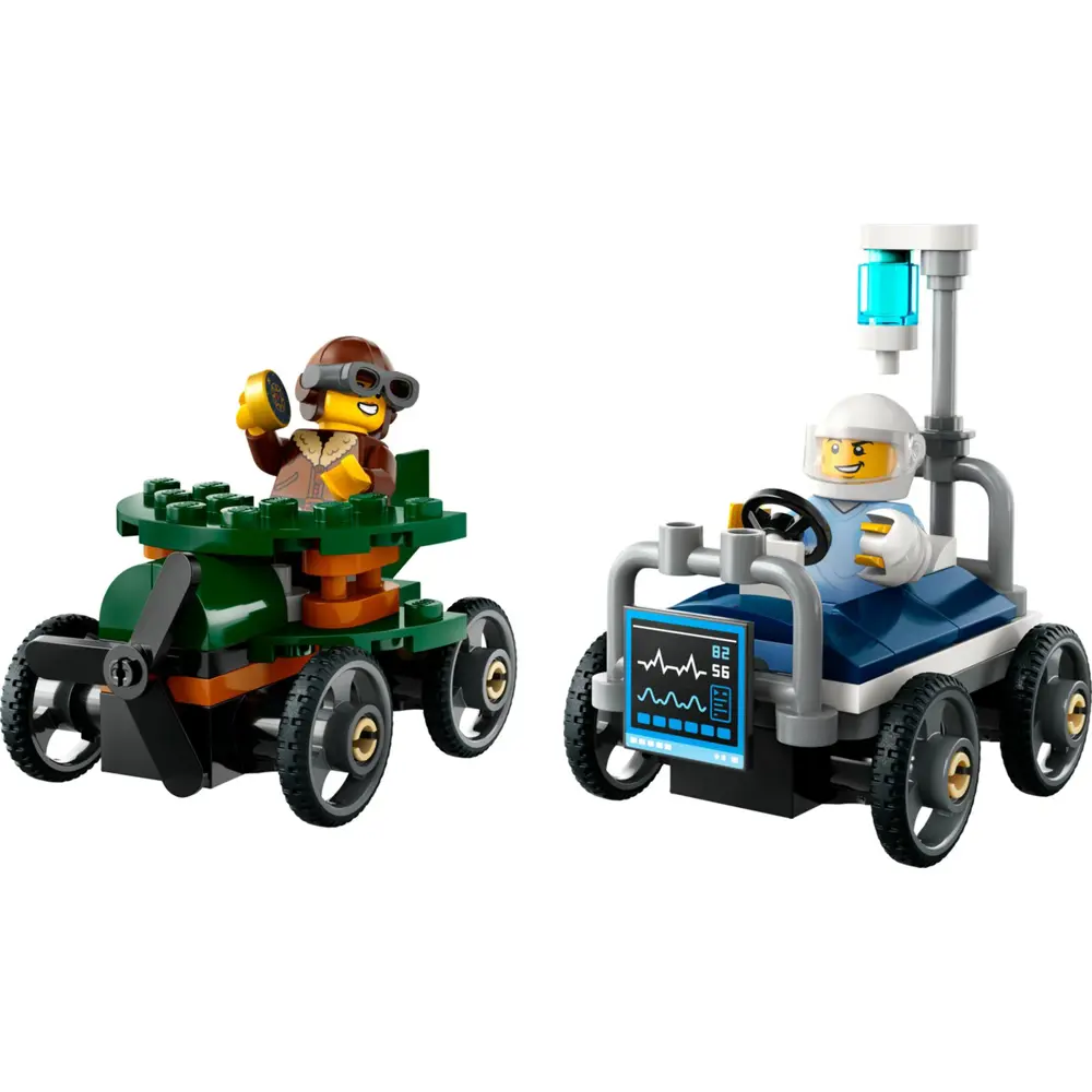 Lego City Uçak, Hastane Yatağına Karşı Yarış Arabası Paketi 60459