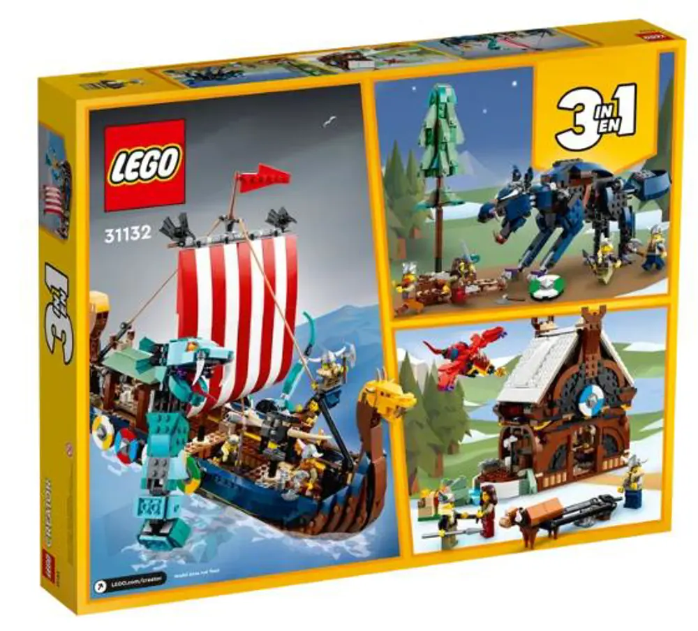 Lego Creator 31132 Viking Gemisi ve Midgard Yılanı Lego Creator 31132 Viking Gemisi ve Midgard Yılanı