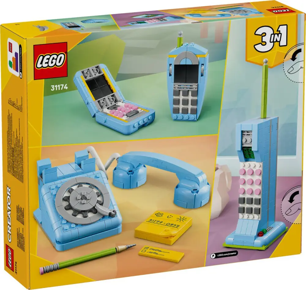 Lego Creator 3’ü 1 Arada Creator Retro Telefon 31174