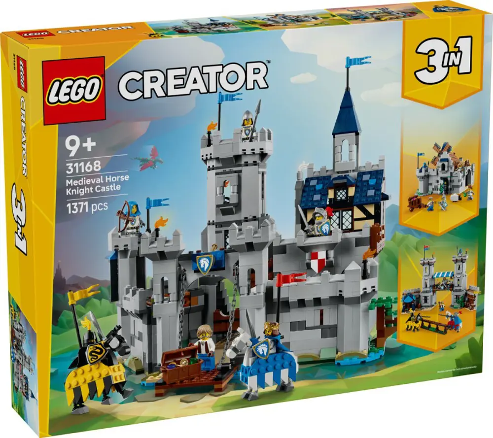 Lego Creator 3’ü 1 Arada Orta Çağ Atlı Şövalye Kalesi 31168 Lego Creator 3’ü 1 Arada Orta Çağ Atlı Şövalye Kalesi 31168