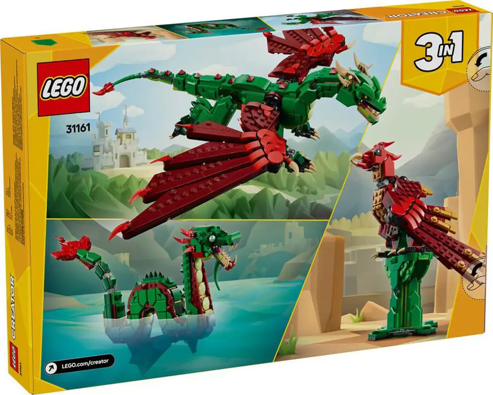 Lego Creator 3’ü 1 Arada Orta Çağ Ejderhası 31161