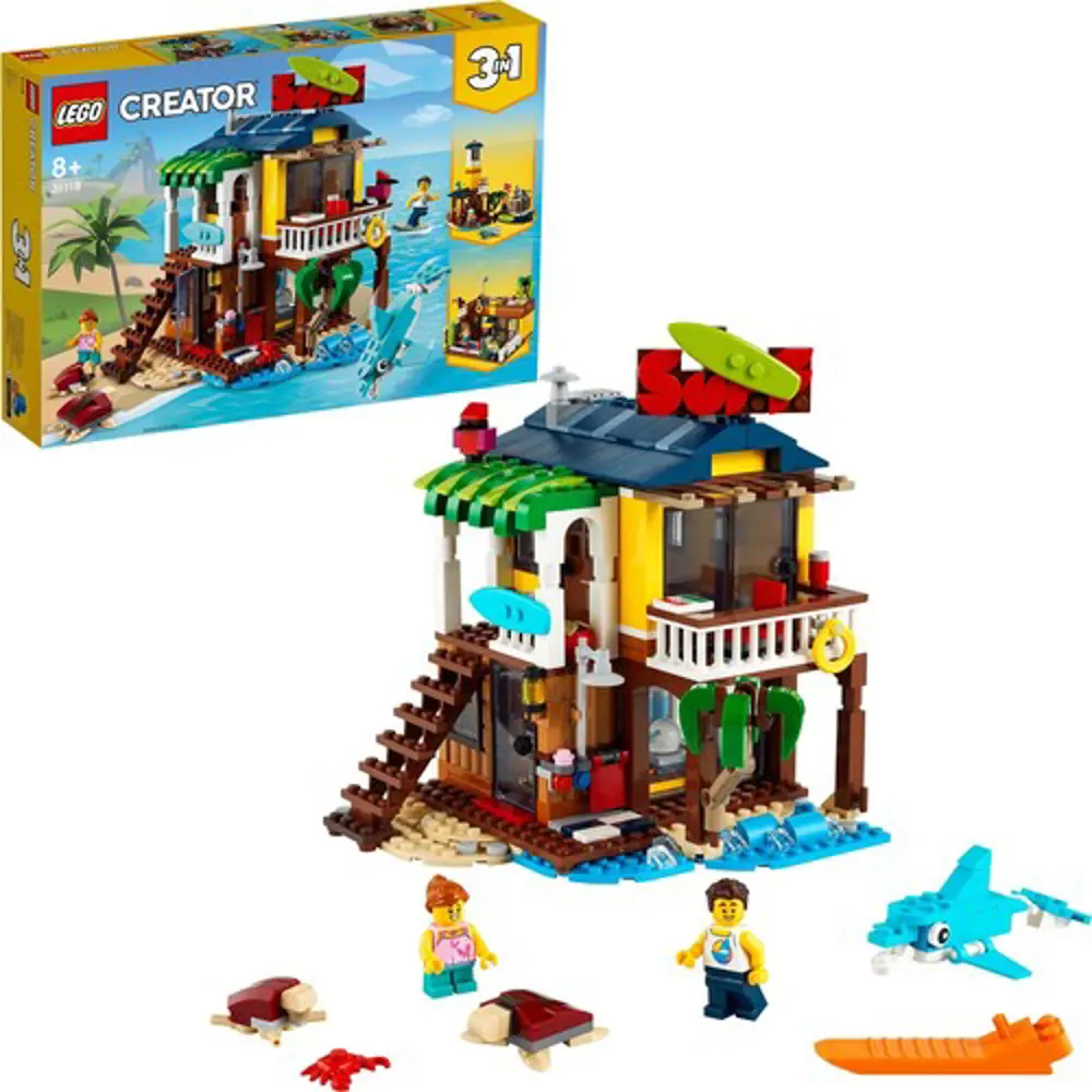 LEGO® Creator 3’ü 1 Arada Sörfçü Plaj Evi 31118 LEGO® Creator 3’ü 1 Arada Sörfçü Plaj Evi 31118