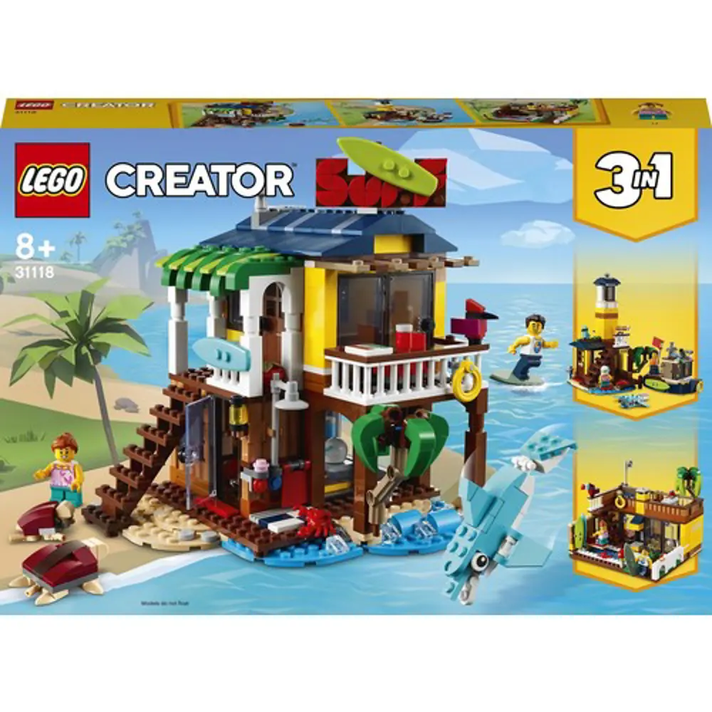 LEGO® Creator 3’ü 1 Arada Sörfçü Plaj Evi 31118 LEGO® Creator 3’ü 1 Arada Sörfçü Plaj Evi 31118