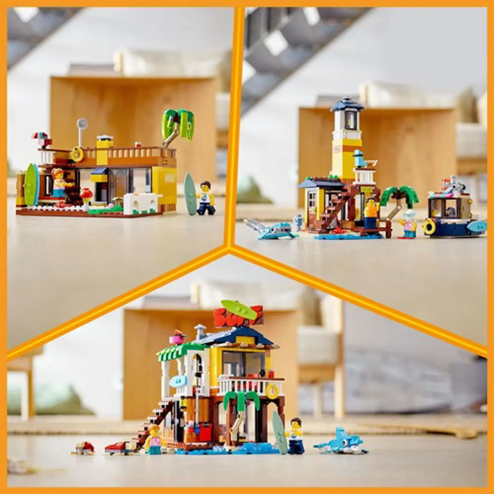 LEGO® Creator 3’ü 1 Arada Sörfçü Plaj Evi 31118 LEGO® Creator 3’ü 1 Arada Sörfçü Plaj Evi 31118