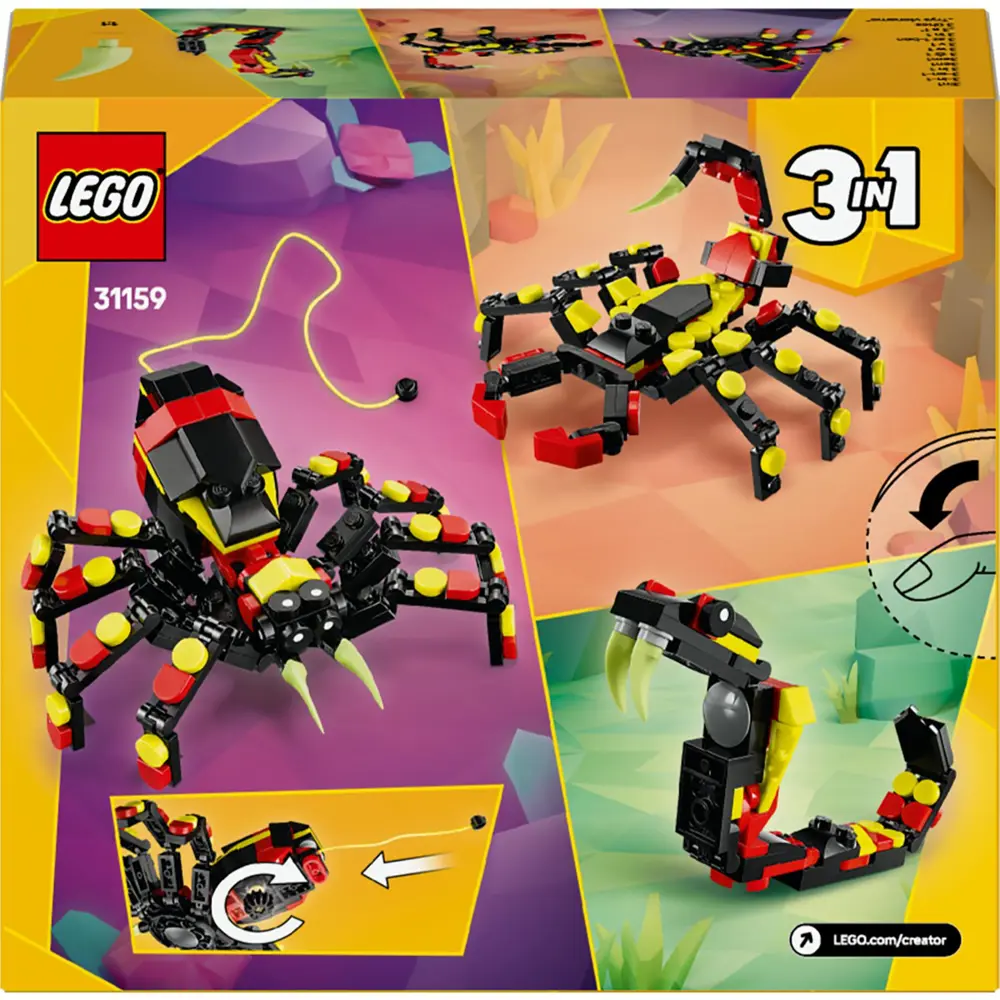 Lego Creator 3’ü 1 Arada Vahşi Hayvanlar: Şaşırtıcı Örümcek 31159