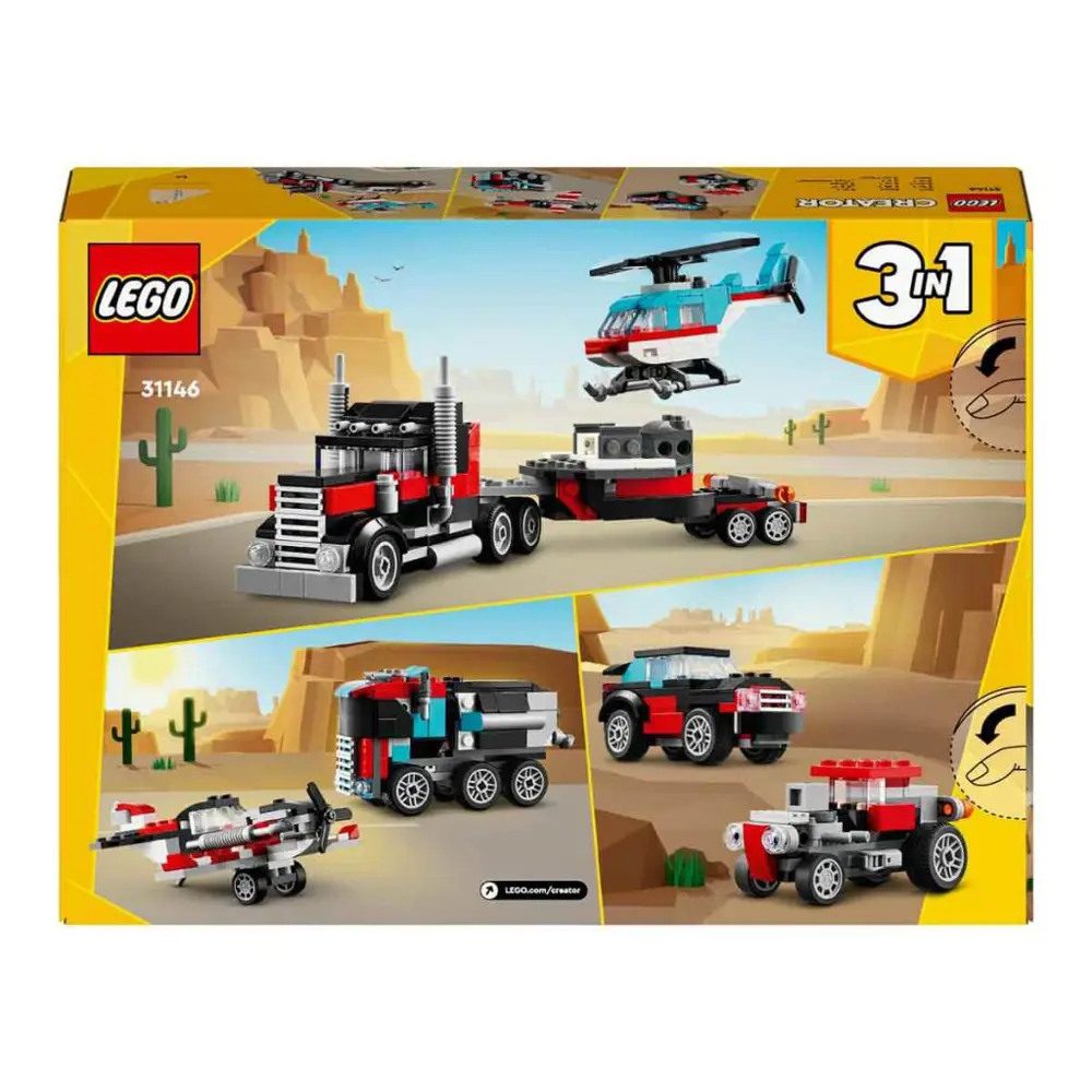 LEGO® Creator Helikopterli Açık Kasa Kamyon 31146