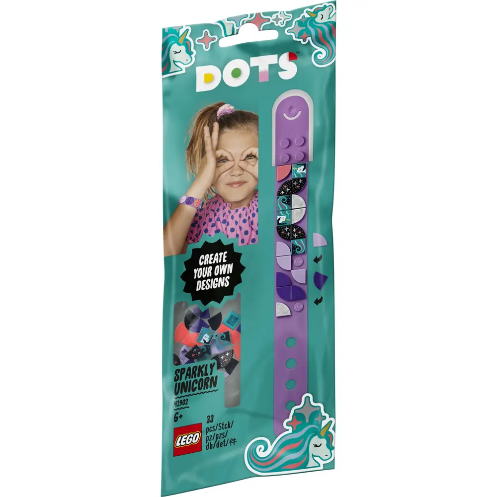 Lego DOTS Parıltılı Tek Boynuzlu At Bileklik 41902 - Kendin Yap T
