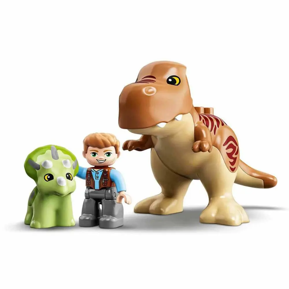 LEGO Duplo Jurassic World T. rex ve Triceratops Dinozor Kaçışı Kü