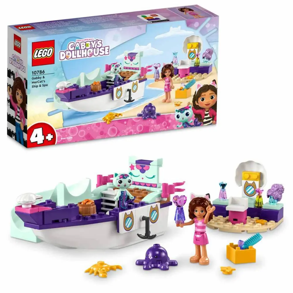 LEGO Gabby ve Süslü Kedi’nin Gemisi ve Spa 10786