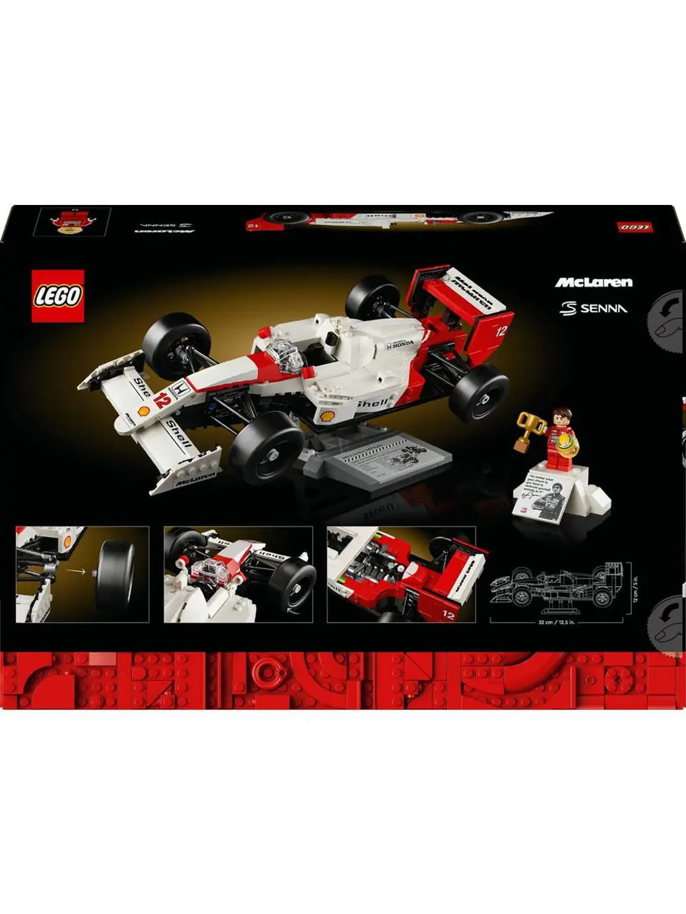 Lego icons McLaren MP4/4 ve Ayrton Senna 10330