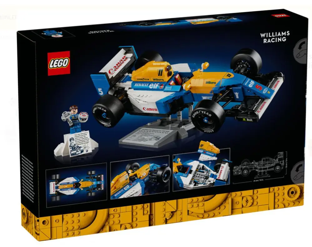 Lego icons Williams Racing FW14B ve Nigel Mansell 10353