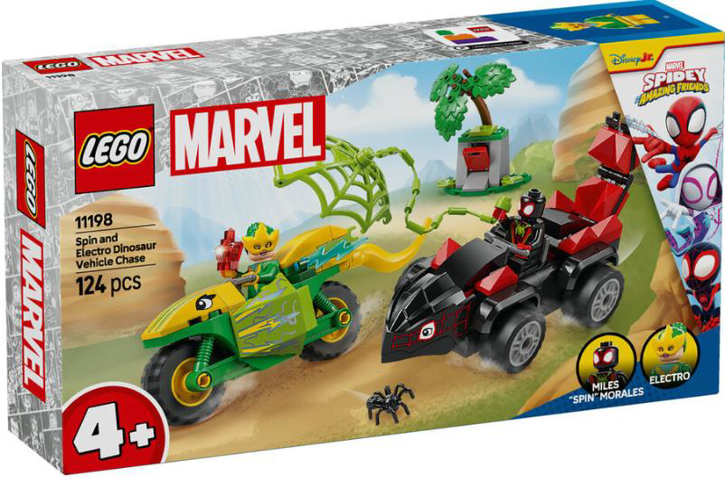 LEGO MARVEL 11198 Spın ve Elektro Dinazor Aracı-4