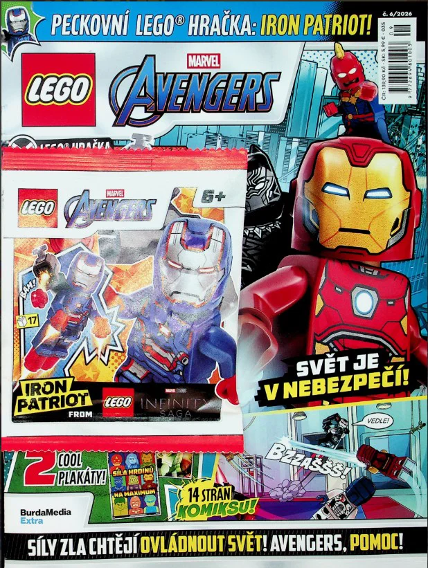 Lego Marvel Avengers Aylık Dergi 06/2026 - iron patriot figür - Çekçe Fiyatı, Yorumları ve Özellikleri