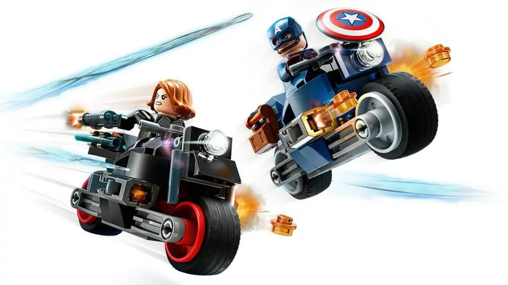 Lego Marvel Black Widow ve Kaptan Amerika Motosikletleri 76260