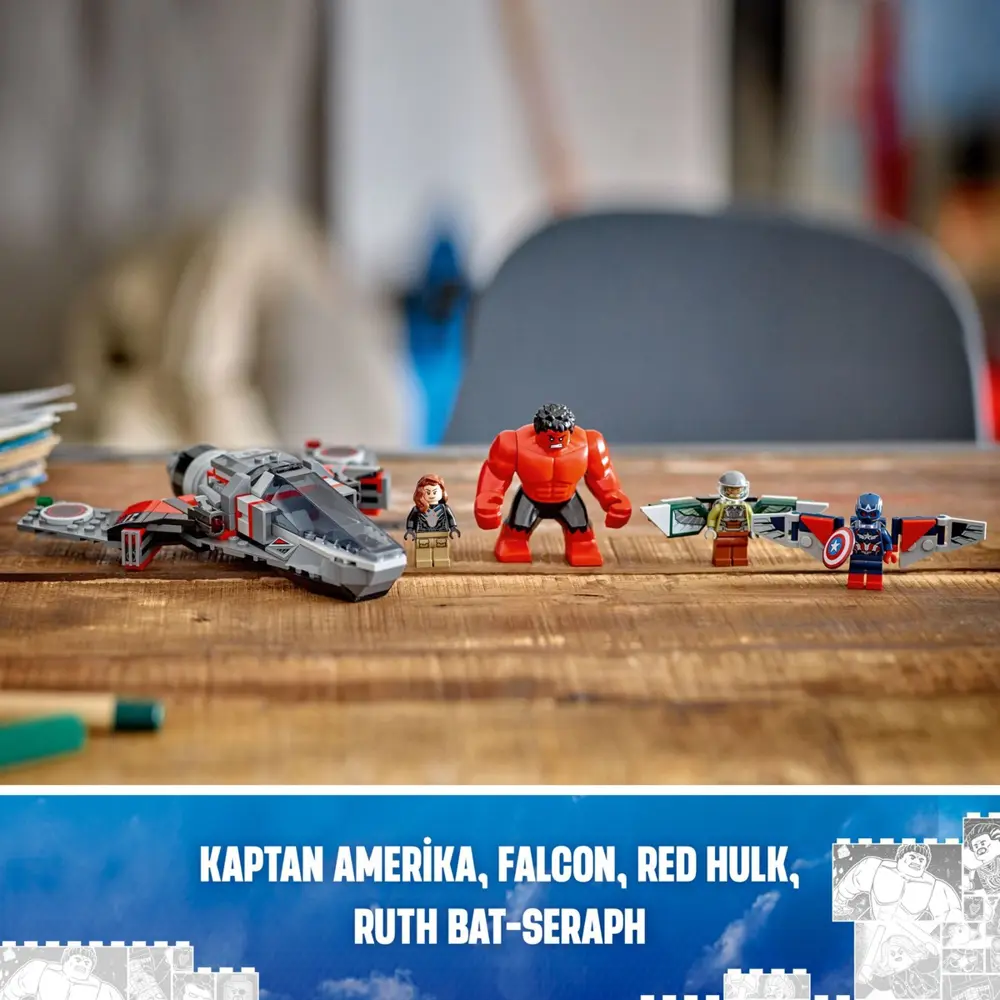 Lego Marvel Kaptan Amerika ile Red Hulk Savaşı 76292