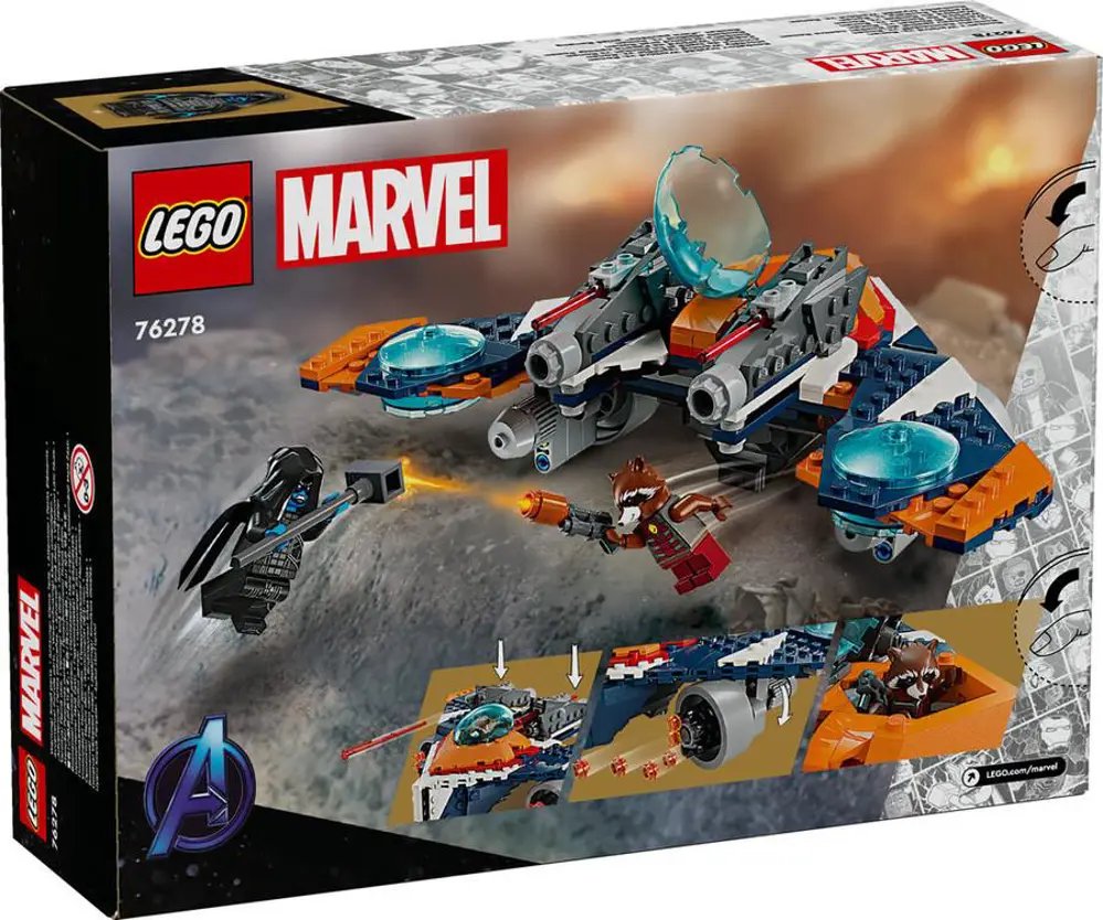 Lego Marvel Rocket'in Warbird Aracı Ronan’a Karşı 76278