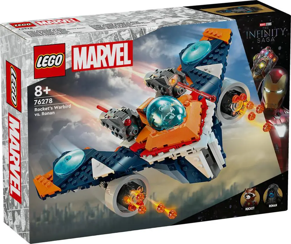 Lego Marvel Rocket'in Warbird Aracı Ronan’a Karşı 76278