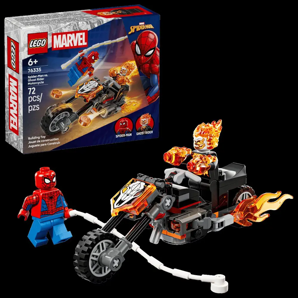 Lego Marvel Spider-Man vs. Ghost Rider Motorcycle 76335