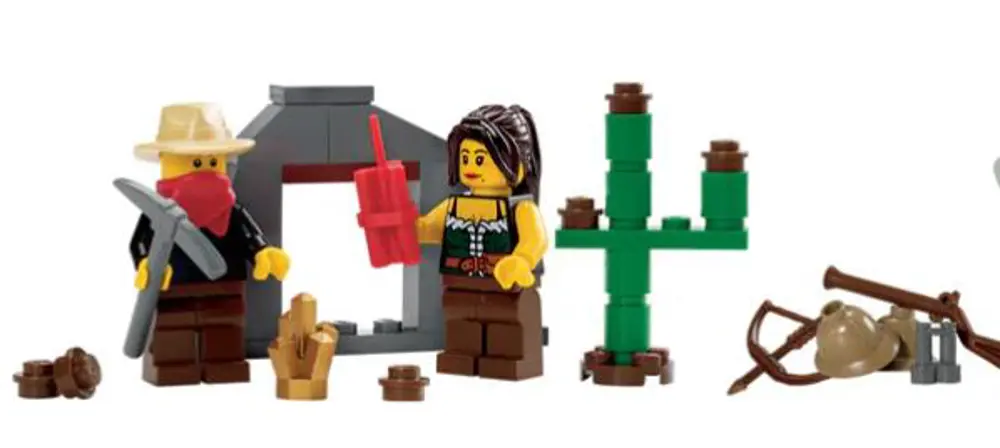 Lego Minifigür Gold Prospector Edu022/Edu021a Lego Minifigür Gold Prospector Edu022/Edu021a