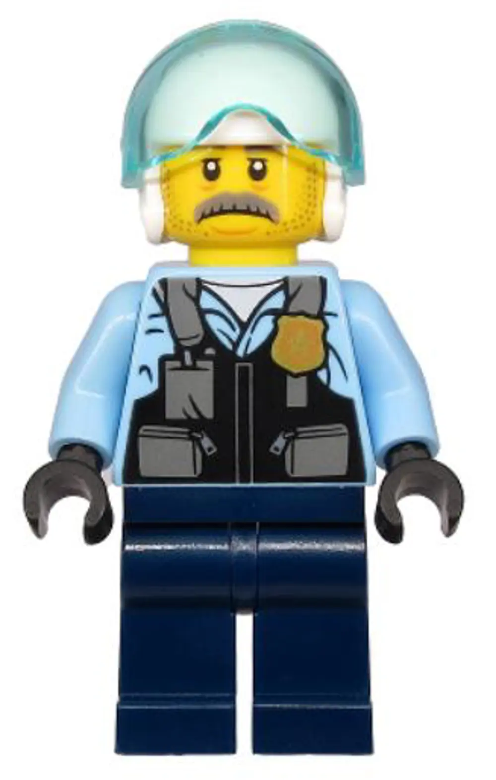Lego Minifigür - Police - Pilot Sam Grizzled cty1131 Lego Minifigür - Police - Pilot Sam Grizzled cty1131