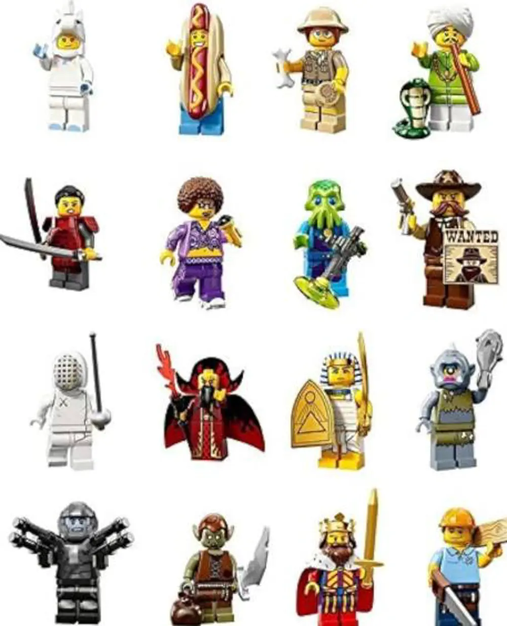 Lego Minifigür - Seri 13 - 71008 - 16 Figür Tam Set Lego Minifigür - Seri 13 - 71008 - 16 Figür Tam Set