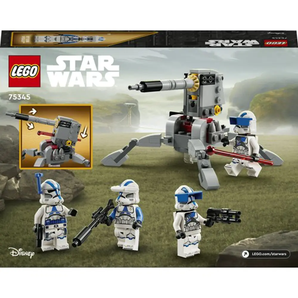 LEGO® Star Wars™ 501. Klon Trooperlar Savaş Paketi 75345