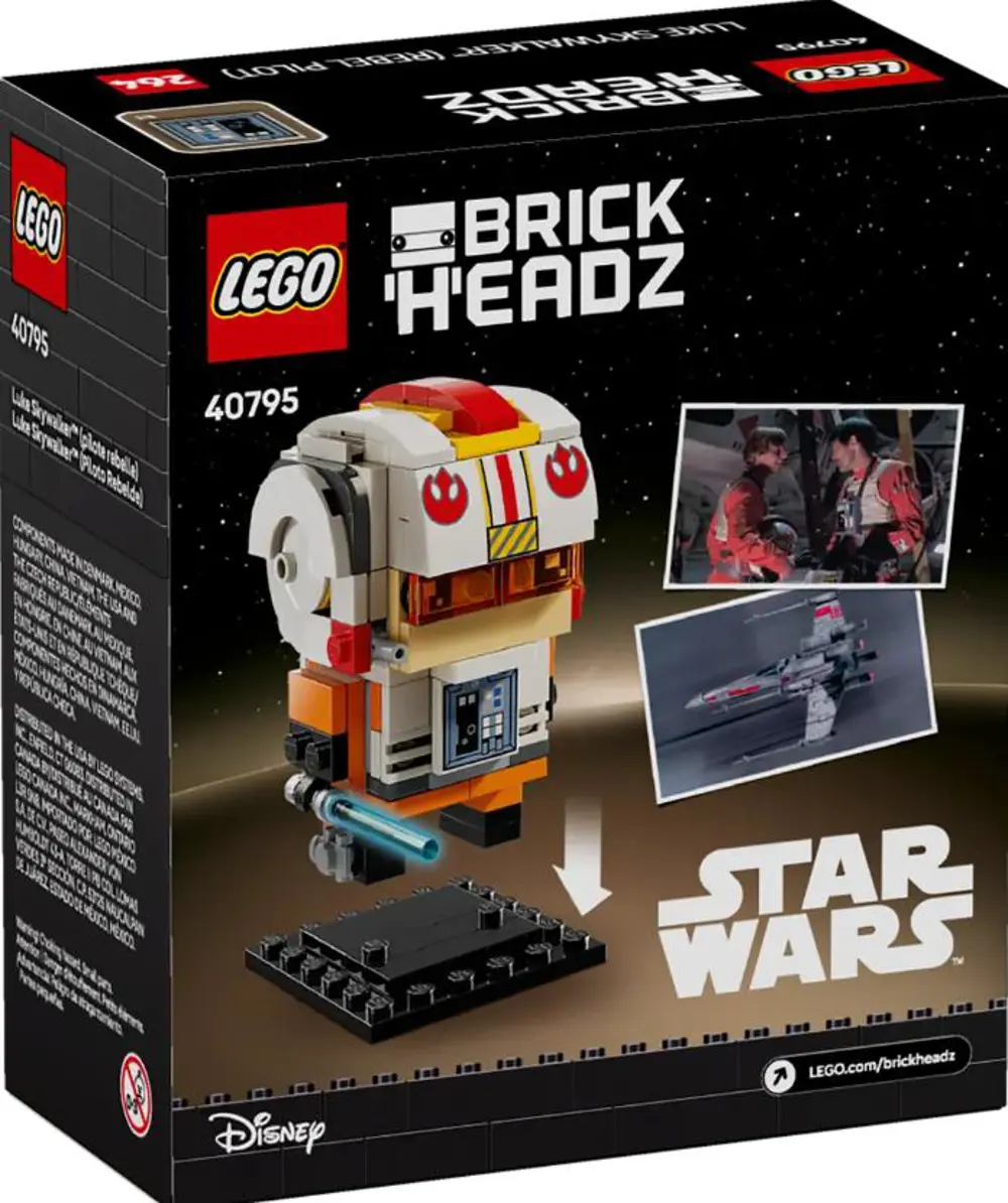 Lego Star Wars Luke Skywalker (Rebel Pilot) Brickheadz 40795