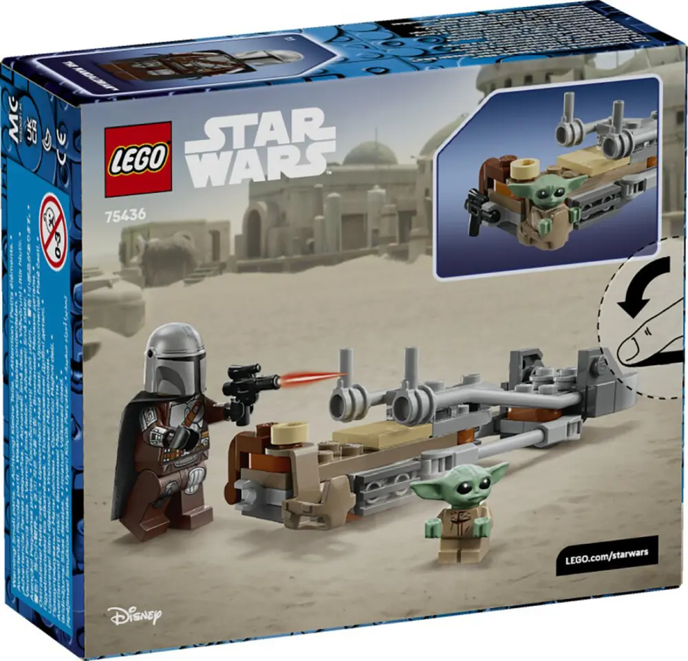 Lego Star Wars Mandalorian ve Grogu'nun Hız Motoru 75436