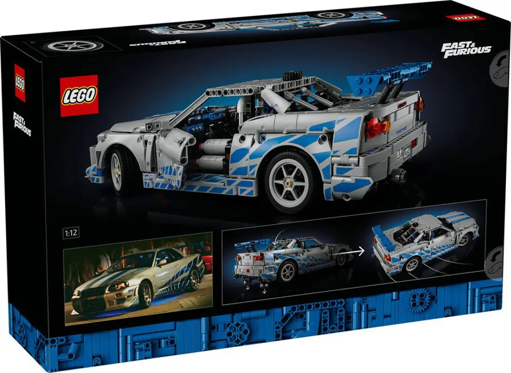 Lego Technic Daha Hızlı Daha Öfkeli Nissan Skyline GT-R (R34) 422