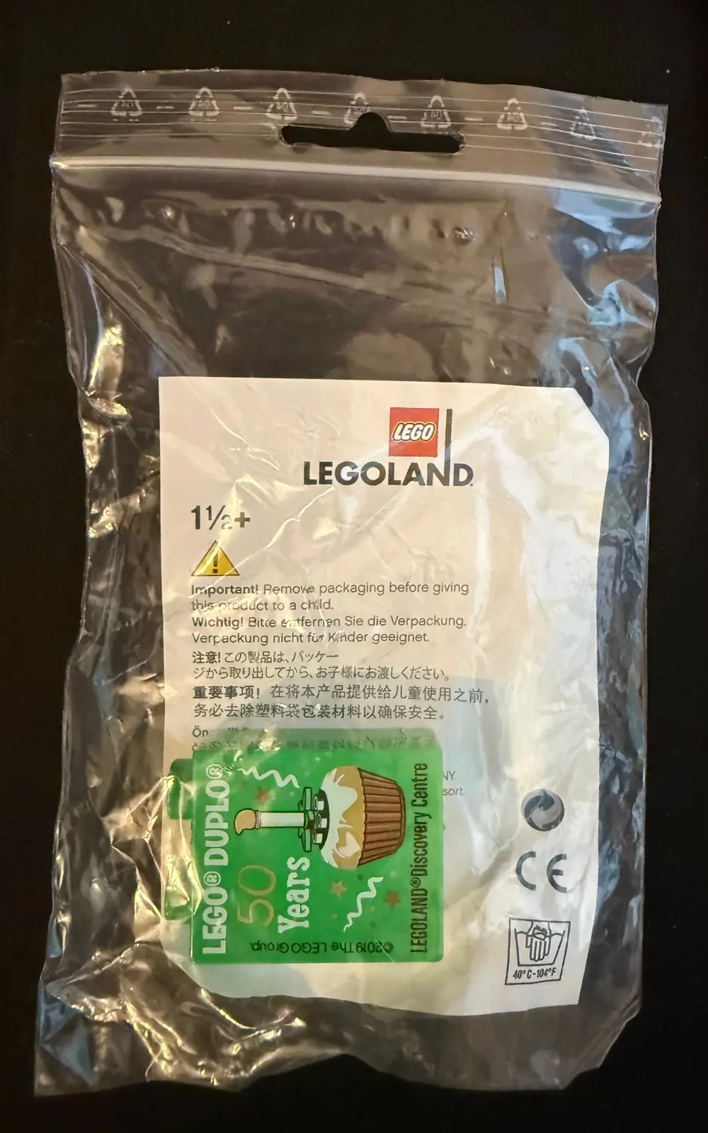 Legoland Discovery Centre 2019 50 Years Cupcake Pattern Duplo Bri