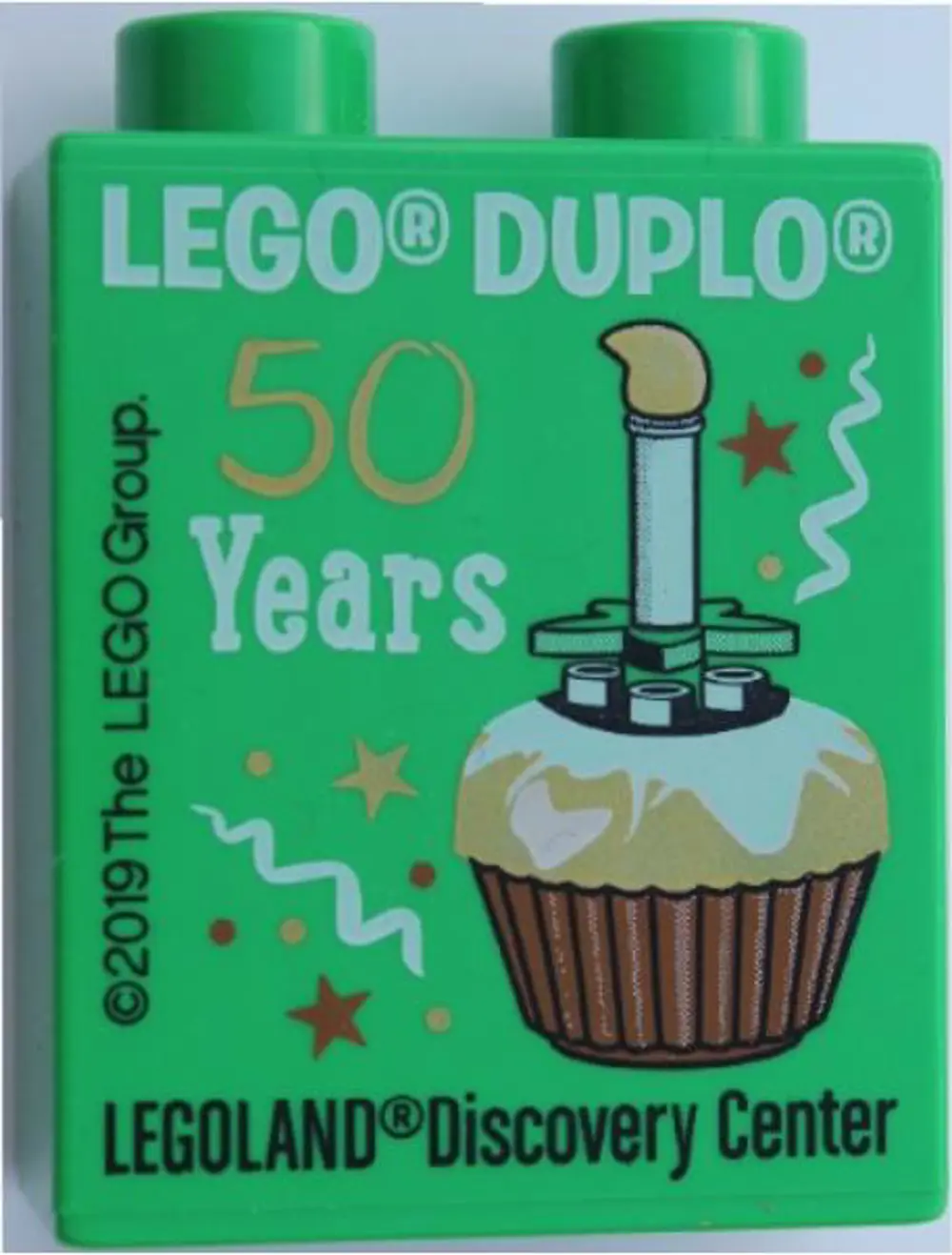 Legoland Discovery Centre 2019 50 Years Cupcake Pattern Duplo Bri