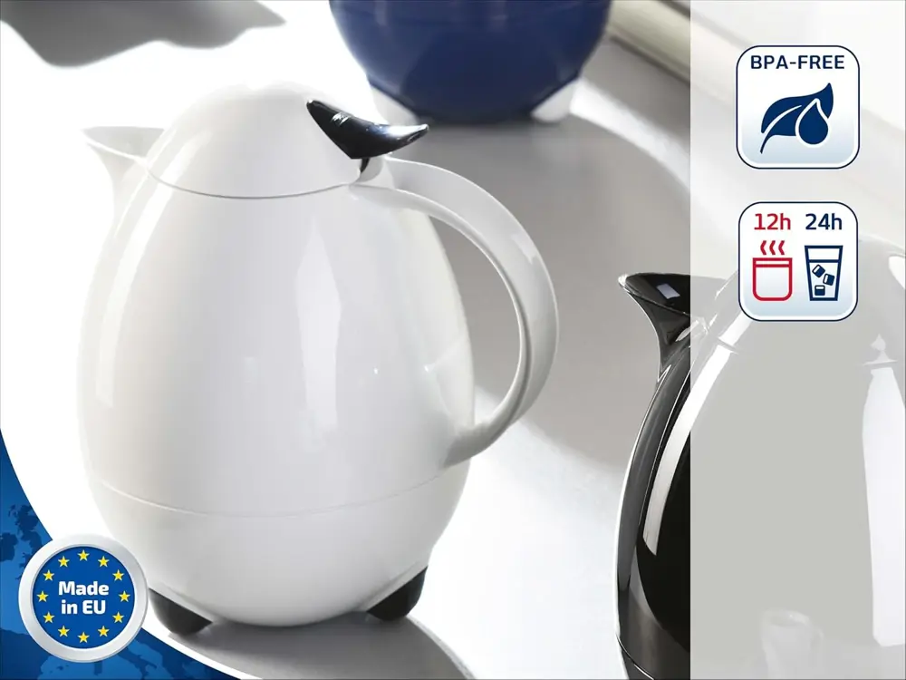 Leifheit Colombus Termos 1 Litre Beyaz LFH28300 Leifheit Colombus Termos 1 Litre Beyaz LFH28300