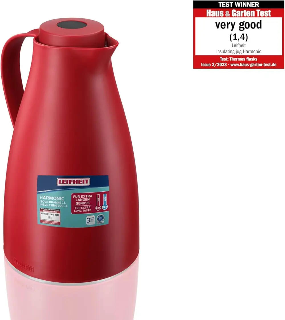 Leifheit Harmonic Termos 1 Litre Kırmızı Lfh28543 Leifheit Harmonic Termos 1 Litre Kırmızı Lfh28543