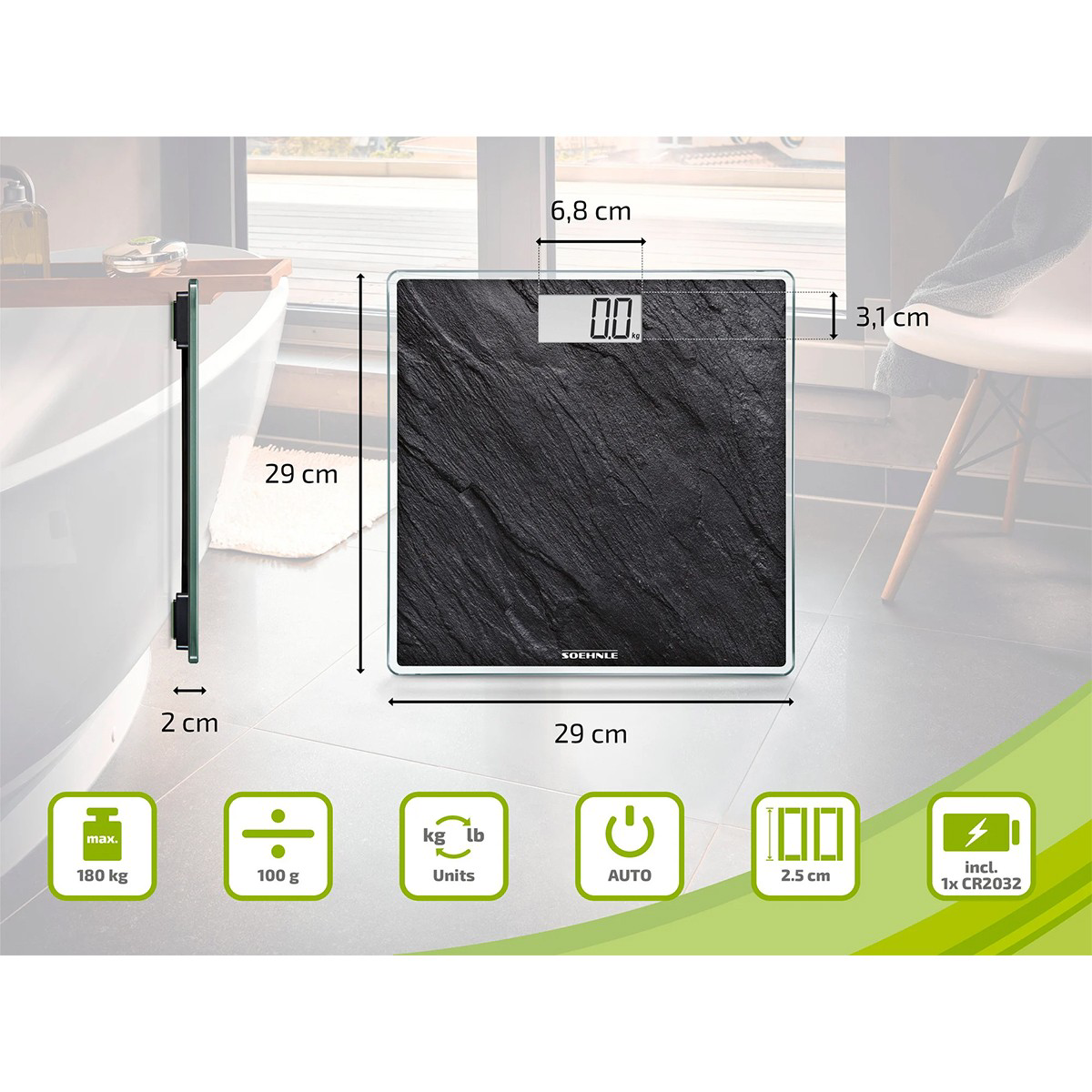 Leifheit  Style Sense Compact Dijital Baskül Kişisel Terazi Lfh638