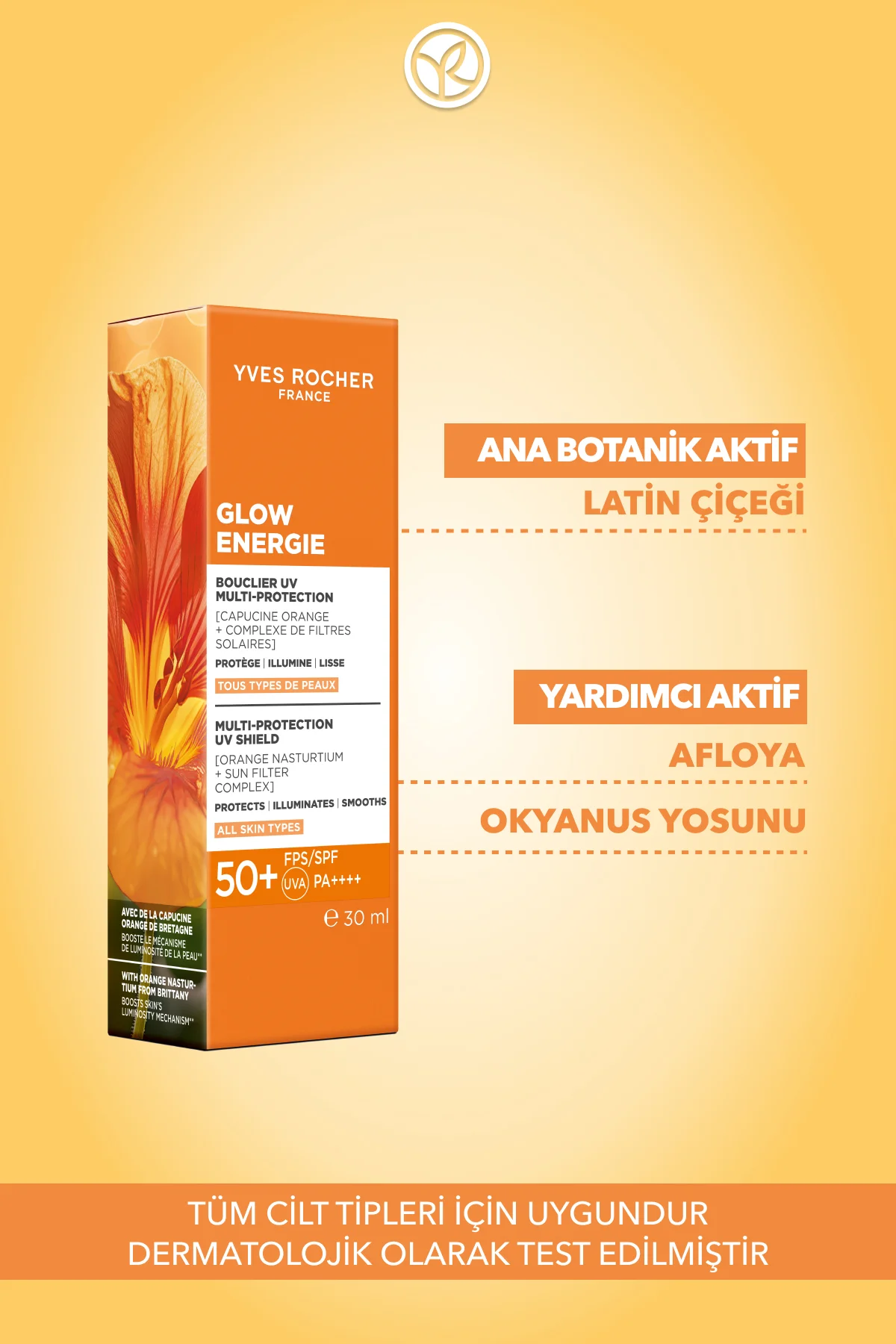 Leke Karışıtı 50 Spf Yüz Güneş Kremi- E Vitamin- Işıtı Veren Anti