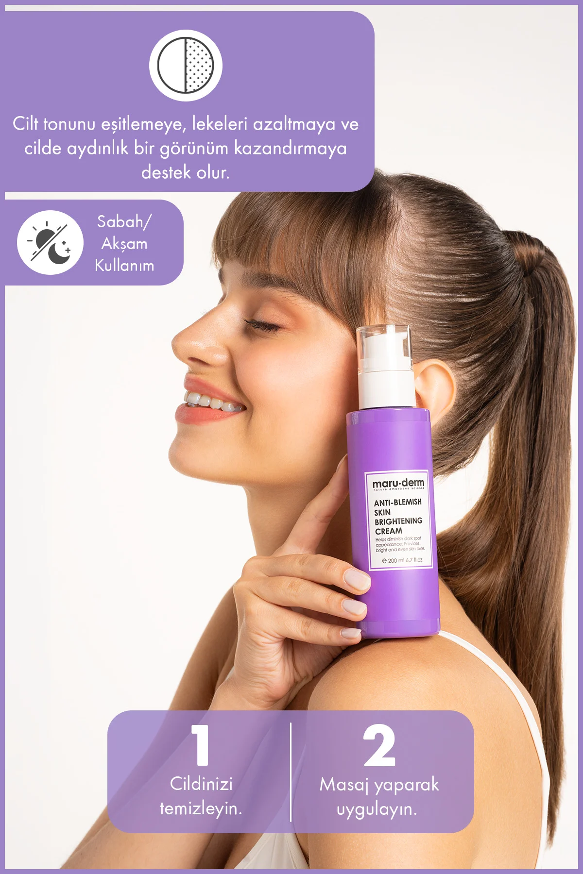 Leke Karşıtı Cilt Beyazlatıcı Yüz Bakım Kremi 200 ML